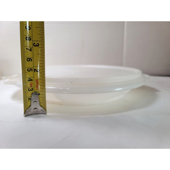 Vintage 3 Pc Tupperware Suzette Divided Relish Serving Tray 608-2 /229-4 White - Picture 4 of 6